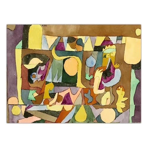 SSLDP LFHLI Paul Klee Poster abstrakte Farbblock-Wandkunst Paul Klee Leinwandgemälde und Drucke nordisches Wohn- und Wohnzimmerdekor Wandbild 50 x 70 cm ohne Rahmen SSLDP LFHLI Paul Klee Poster abstrakte Farbblock-Wandkunst Paul Klee Leinwandgemälde und Drucke nordisches Wohn- und Wohnzimmerdekor Wandbild 50 x 70 cm ohne Rahmen von SSLDP LFHLI