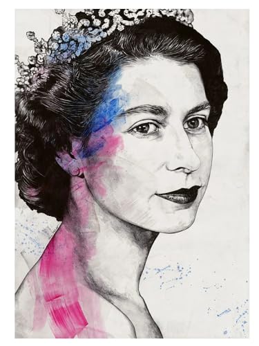 SSLDP LFHLI Queen Elizabeth II Portrait-Poster Retro-Ästhetik Wandkunst Elizabeth II Leinwandgemälde und Drucke moderne Wohnkultur Bild 50 x 70 cm ohne Rahmen SSLDP LFHLI Queen Elizabeth II Portrait-Poster Retro-Ästhetik Wandkunst Elizabeth II Leinwandgemälde und Drucke moderne Wohnkultur Bild 50 x 70 cm ohne Rahmen von SSLDP LFHLI
