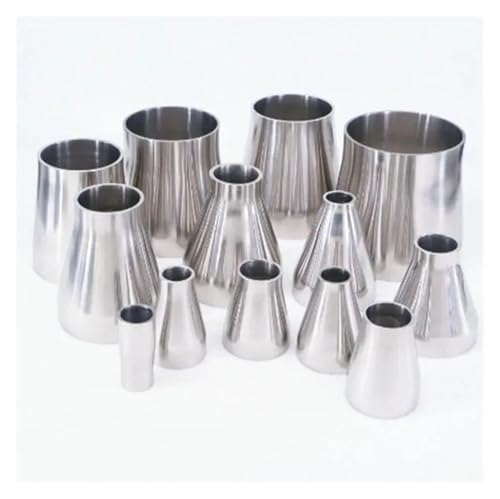 SSNAWBA Größe 19mm-57mm 304 Edelstahl Weld Concentic Reduzierung Rohr Fitting for Homebrew(57mm to 38mm) von SSNAWBA