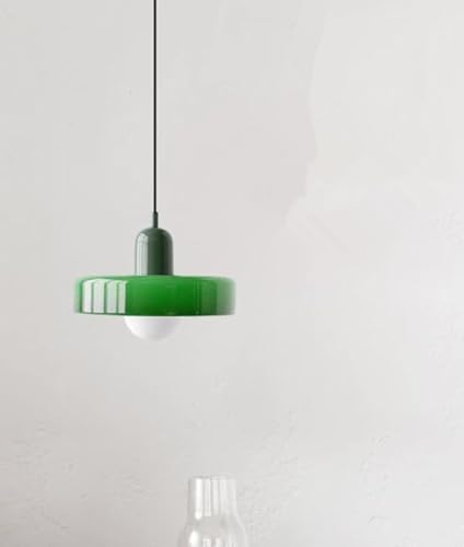 SSNCcNC Grün, Nordic Vintage Glas Hängeleuchten Esstischlampe Modern Minimalismus Pendellampe Für Wohnzimmer Schlafzimmer Küche Treppen E27 von SSNCcNC