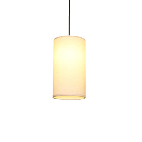 SSNCcNC Hängeleuchte Minimalismus Pendelleuchte Mit Stoffschirm Hängelampe 1 Flammig Schlafzimmer Bettlicht Kronleuchter Esszimmer Wohnzimmer Café Restaurant Bar E27 Fassung Ø15*H30 cm von SSNCcNC