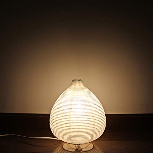 SSNCcNC Kreativ Reispapier Tischlampe Retro Laterne Schlafzimmer Nachttischlampe Minimalismus Modern Tischleuchte Kunst Dekoration Nachtlicht Studie Hotel Kinder Wohnzimmer Klein von SSNCcNC