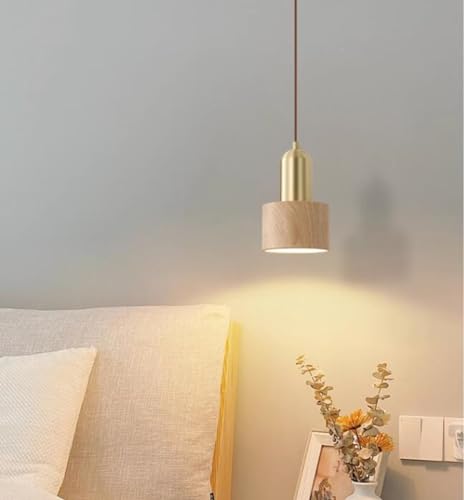SSNCcNC LED Dimmbar Hängelampe 5W Holzmaserung Nordic Schlafzimmer Pendellampe Modern Minimalismus Esszimmerlampe Wohnzimmer Loft SSNCcNC LED Dimmbar Hängelampe 5W Holzmaserung Nordic Schlafzimmer Pendellampe Modern Minimalismus Esszimmerlampe Wohnzimmer Loft von SSNCcNC