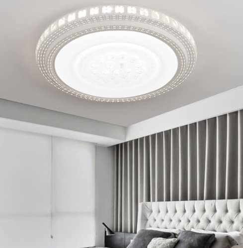 SSNCcNC LED Kristall Deckenleuchte Minimalismus Rund Deckenlampe Weißes Licht 6000K Metallrahmen Acryl-Schirm Weiß Schlafzimmer Küche Bad Balkon Flur Wohnzimmer Deckenbeleuchtung Ø30cm SSNCcNC LED Kristall Deckenleuchte Minimalismus Rund Deckenlampe Weißes Licht 6000K Metallrahmen Acryl-Schirm Weiß Schlafzimmer Küche Bad Balkon Flur Wohnzimmer Deckenbeleuchtung Ø30cm von SSNCcNC