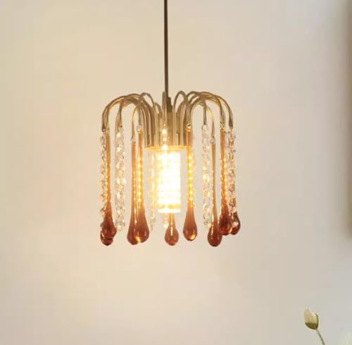 SSNCcNC Modern Nachttisch Hängelampe Französischer Stil Kristall Pendelleuchte Esszimmerlampe Schlafzimmer Kreatives Design E14 Wohnzimmer 20 * 32CM SSNCcNC Modern Nachttisch Hängelampe Französischer Stil Kristall Pendelleuchte Esszimmerlampe Schlafzimmer Kreatives Design E14 Wohnzimmer 20 * 32CM von SSNCcNC
