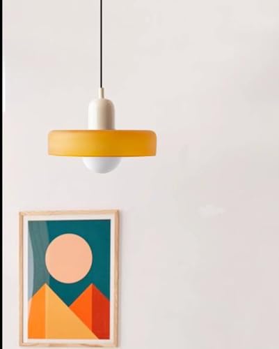 SSNCcNC Orange, Nordic Vintage Glas Hängeleuchten Esstischlampe Modern Minimalismus Pendellampe Für Wohnzimmer Schlafzimmer Küche Treppen E27 von SSNCcNC