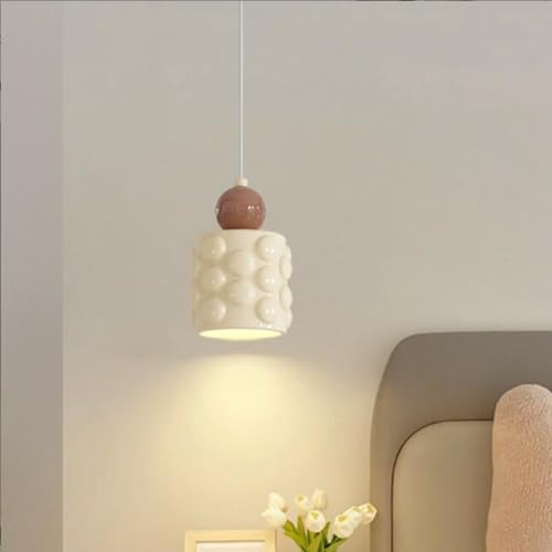 SSNCcNC Schlafzimmer Harz Hängelampe Nordic Nachttisch Pendellampe Modern Minimalismus Esszimmerlampe Deckenleuchten Wohnzimmer Loft E27 Ø12*18cm SSNCcNC Schlafzimmer Harz Hängelampe Nordic Nachttisch Pendellampe Modern Minimalismus Esszimmerlampe Deckenleuchten Wohnzimmer Loft E27 Ø12*18cm von SSNCcNC
