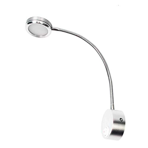 SSNCcNC Silber, 3W Flexible Schwanenhals Leselampe LED Wandleuchte Warmweiß 3000K Wandleuchten Moderne Wandlampe Wohnzimmer Esszimmer Schlafzimmer Nachttischlampe mit Schalter SSNCcNC Silber, 3W Flexible Schwanenhals Leselampe LED Wandleuchte Warmweiß 3000K Wandleuchten Moderne Wandlampe Wohnzimmer Esszimmer Schlafzimmer Nachttischlampe mit Schalter von SSNCcNC
