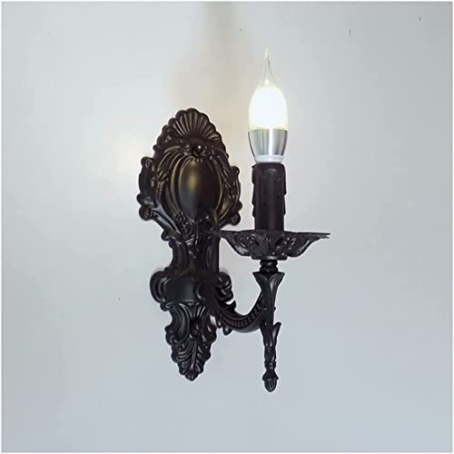 SSNCcNC Vintage Wandleuchte Innen Europäischen/Amerikanischen Kerzen Wandlampe Retro Rustikal Eisen Wandbeleuchtung Antik Nachttischlampe für Treppen Flur Aisle Loft Bar Cafe Schlafzimmer E14,A SSNCcNC Vintage Wandleuchte Innen Europäischen/Amerikanischen Kerzen Wandlampe Retro Rustikal Eisen Wandbeleuchtung Antik Nachttischlampe für Treppen Flur Aisle Loft Bar Cafe Schlafzimmer E14,A von SSNCcNC