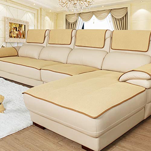 Dick Anti-rutsch Sofa Abdeckung, Multi-Size Sofa Schutz schonbezug, Sofabezüge,Sofa Arm Covers, Sofa Überwürfe Für ledersofa Verkauft in stück -Creme Farben 70x120cm(28x47inch) von SSOKCover