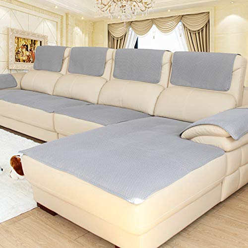 Dick Anti-rutsch Sofa Abdeckung, Multi-Size Sofa Schutz schonbezug, Sofabezüge,Sofa Arm Covers, Sofa Überwürfe Für ledersofa Verkauft in stück -Grau 80x80cm(31x31inch) von SSOKCover