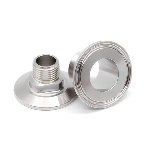 1/2" NPT Male Threaded to 1.5" Tri Clamp TC34 304 Stainless Steel Pipe Fitting Connector Adapter von SSOPTMCB