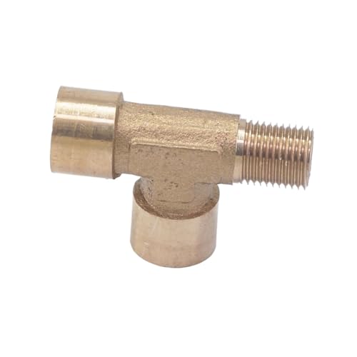 1/8" BSP Female x 1/8" BSP Female x 1/8" BSP Male Tee 3 Way Brass Pipe Fitting Connector Water Fuel Gas 1/8" BSP Female x 1/8" BSP Female x 1/8" BSP Male Tee 3 Way Brass Pipe Fitting Connector Water Fuel Gas von SSOPTMCB