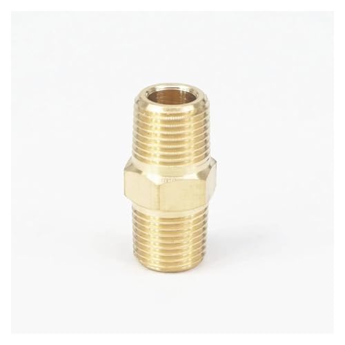 1/8" NPT x 1/8" NPT Male Hex Nipple Brass Pipe Fitting Connector Water Gas Oil Fuel von SSOPTMCB
