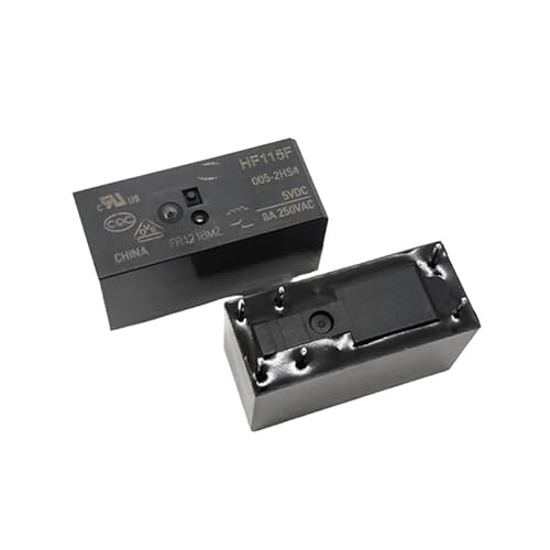 10 Pcs 5VDC 250VAC 8A 6 Terminal Dual NO DPST HF-115F-005-2HS4 Power Relay Control Relays von SSOPTMCB