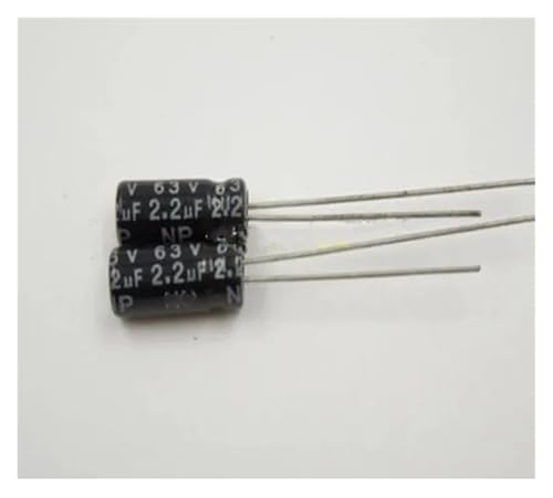 100PCS 2.2UF 63V 63V2.2UF Radial Electrolytic Capacitor 5 * 11MM Capacitance Meters von SSOPTMCB