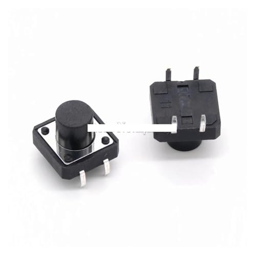 100Pcs 12 x 12mm x 9mm 12 * 12 * 9H Panel PCB Momentary Tactile Tact Push Button Switch DIP von SSOPTMCB
