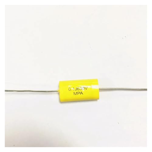 10PCS 630V0.1UF long leads yellow Axial Polyester Film Capacitors electronics 0.1uF 630V 630V 104J Capacitance Meters von SSOPTMCB