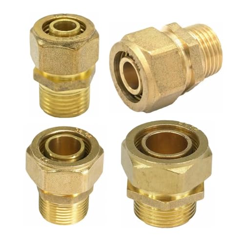 1pc Fit Tube I.DxO.D 20x25mm - 1" BSP Male PEX-AL-PEX Brass Pipe Fitting Solar Water Heater von SSOPTMCB