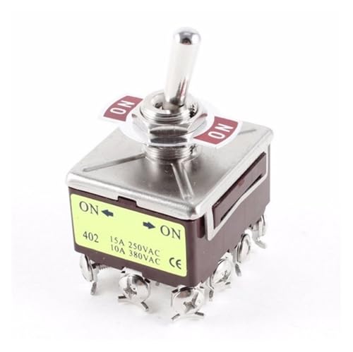 1pcs AC 15A/250V 10A/380V 2 Way On/On 4 Pole Double Throw 4PDT Toggle Switch 12 screw terminals 1pcs AC 15A/250V 10A/380V 2 Way On/On 4 Pole Double Throw 4PDT Toggle Switch 12 screw terminals von SSOPTMCB