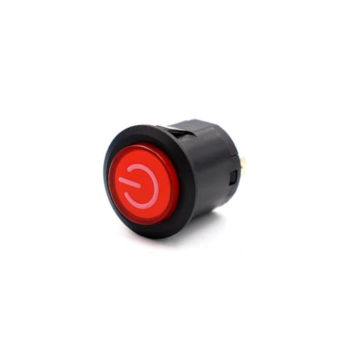 3Pcs 22MM mounting hole Power Start Switch One-key Start Round Button 3Pin Red LED 6V-12V von SSOPTMCB