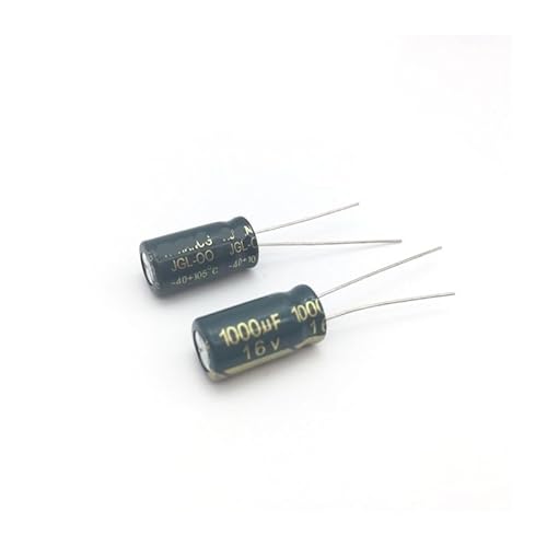 50PCS Aluminum Capacitors 1000uF 108 20% 8 * 16mm 16V 1000000nF 1000000000pF Diameter8mm Capacitance Meters 50PCS Aluminum Capacitors 1000uF 108 20% 8 * 16mm 16V 1000000nF 1000000000pF Diameter8mm Capacitance Meters von SSOPTMCB