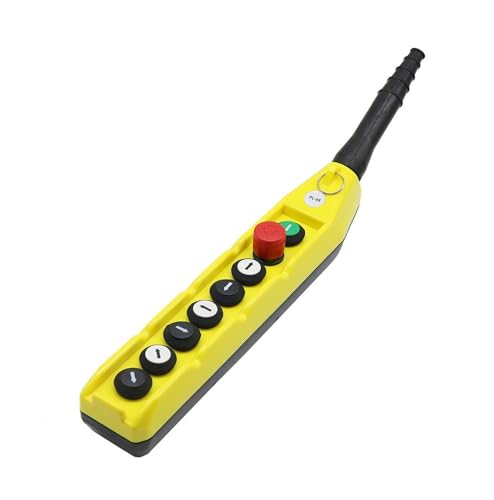 8 push-button single speed crane suspension control station with emergency stop handle button switch box von SSOPTMCB
