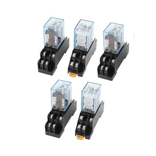 AC240V5A Coil 8 Terminals 35mm DIN Rail Electromagnetic Relay w Socket Control Relays von SSOPTMCB