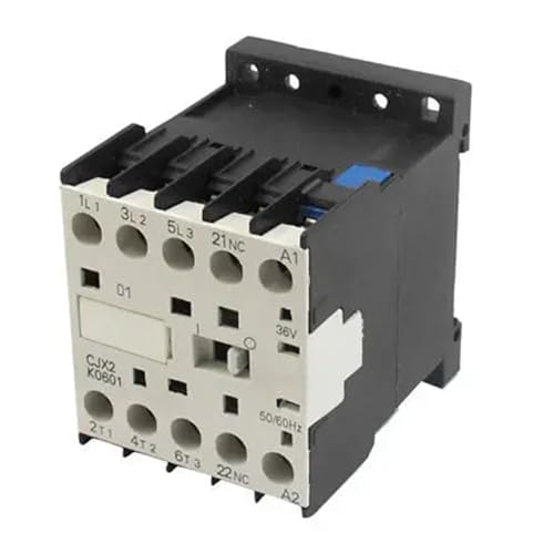 CJX2-K0601 36 Volts Coil 35mm DIN Rail 6A Three Pole 3P 1NC AC Contactor Control Relays von SSOPTMCB