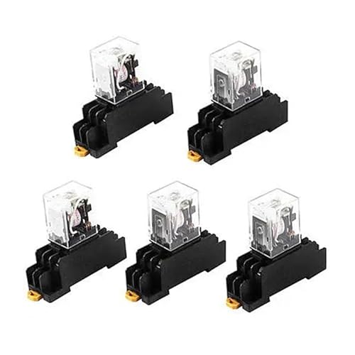 HH52PL AC 380V Coil DPDT 8Pin 35mm DIN Rail Electromagnetic Power Relay 5 Pcs Control Relays von SSOPTMCB
