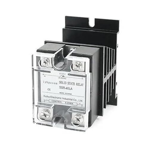 High 4-20mA to AC28-280V 40A Single Phase Black Aluminum Heatsink Solid State Relay Control Relays von SSOPTMCB