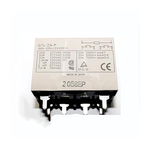 Relay G7L-2A-P 24VDC G7L-2A-P-24VDC G7L2AP G7L2AP24VDC G7L-2A G7L 24VDC DC24V 24V DIP6 2pcs/lot Control Relays Relay G7L-2A-P 24VDC G7L-2A-P-24VDC G7L2AP G7L2AP24VDC G7L-2A G7L 24VDC DC24V 24V DIP6 2pcs/lot Control Relays von SSOPTMCB