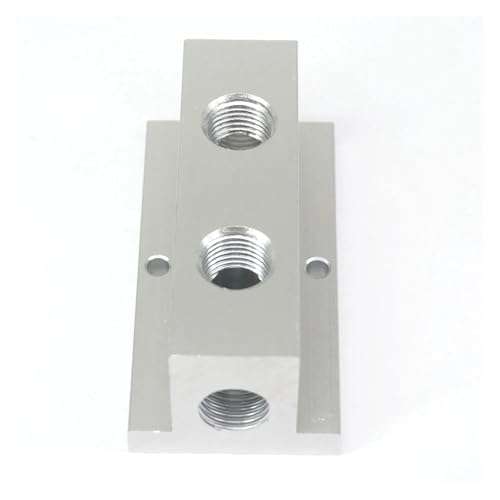 SSOPTMCB 1/4" BSP Female 2 Way Solid Aluminum T-Shape Air Manifold Block Splitter SSOPTMCB 1/4" BSP Female 2 Way Solid Aluminum T-Shape Air Manifold Block Splitter von SSOPTMCB