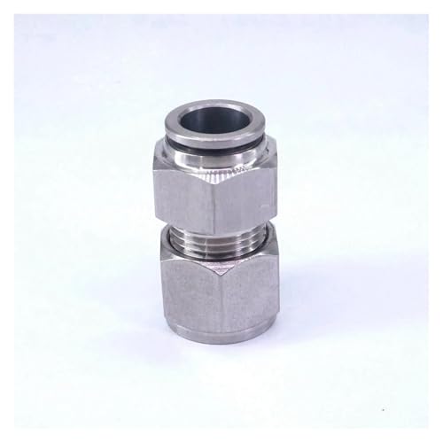 SSOPTMCB Fit Tube O.D 12mm Pneumatic 304 Stainless Steel Compression Push in Fitting Quick Connector Antioxidation von SSOPTMCB