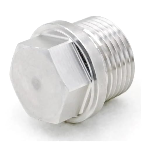 SSOPTMCB M27x1.5mm Male 304 Stainless Steel Countersunk End with Flange Hex Head Socket Pipe Fitting von SSOPTMCB