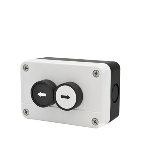 Two position button cartridge arrow indicating flat button two hole waterproof button box switch box control box silver von SSOPTMCB