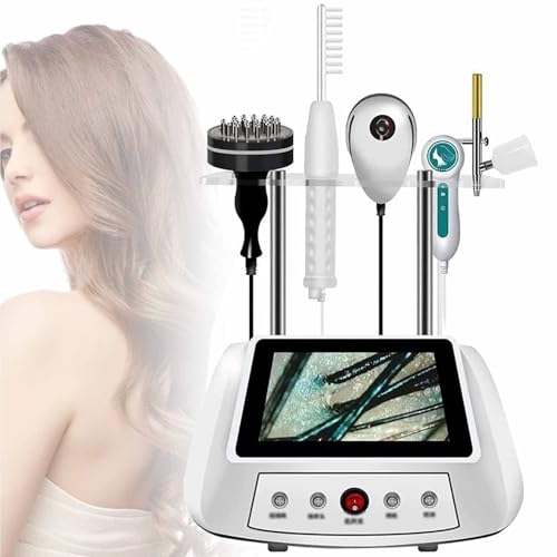 SSQUZA 5-in-1-Haarfollikel-Analysegerät, 8 Zoll HD LCD Bildschirm Mikroskop Tester 5 Diagnose-Haarwerkzeuge, Mit Massagefunktion, Für Kopfprobleme Wie Fettiges Haar, Juckende Kopfhaut SSQUZA 5-in-1-Haarfollikel-Analysegerät, 8 Zoll HD LCD Bildschirm Mikroskop Tester 5 Diagnose-Haarwerkzeuge, Mit Massagefunktion, Für Kopfprobleme Wie Fettiges Haar, Juckende Kopfhaut von SSQUZA