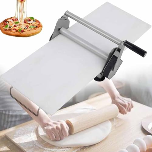 SSQUZA Ausrollmaschinen Wurden,Teigausrollmaschine,Manuelle Teigausrollmaschine,Pizza Ausrollmaschine,Für Verarbeitung Brot, Dünnes Fladenbrot,Fladenbrote,Kuchen,Samosas,Rs201 von SSQUZA
