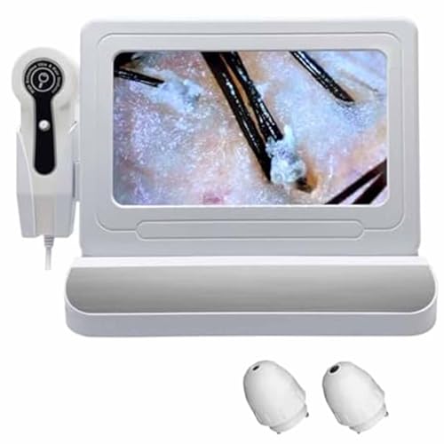 SSQUZA Hautdiagnose Haaranalysegerät, Professionelles Hautanalysegerät, 11-Zoll-HD-LCD-Bildschirm 50X/200X Professionelles Hautanalysegerät Digitaler Haarfollikel-Kopfhautdetektor,Silver SSQUZA Hautdiagnose Haaranalysegerät, Professionelles Hautanalysegerät, 11-Zoll-HD-LCD-Bildschirm 50X/200X Professionelles Hautanalysegerät Digitaler Haarfollikel-Kopfhautdetektor,Silver von SSQUZA