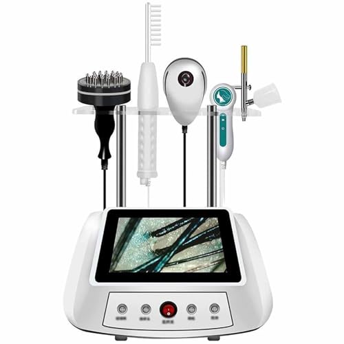 SSQUZA Hauthaaranalysator,200X Haarerkennungsgerät mit 5 Diagnose Haarwerkzeuge,5 Gang Massagekamm,Haarfollikel-Detektor, Ölfeuchtigkeitstester,für Haarausfall/Feuchtigkeit/Flexibilität/Ölgehalt SSQUZA Hauthaaranalysator,200X Haarerkennungsgerät mit 5 Diagnose Haarwerkzeuge,5 Gang Massagekamm,Haarfollikel-Detektor, Ölfeuchtigkeitstester,für Haarausfall/Feuchtigkeit/Flexibilität/Ölgehalt von SSQUZA