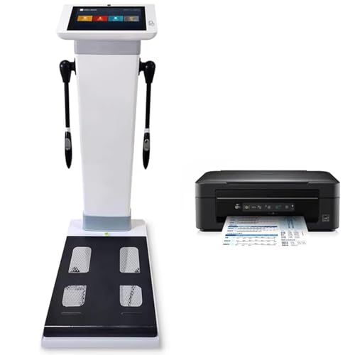 SSQUZA Professionelles Körperfettanalysegerät, 10,1 Zoll HD Touchscreen Körperzusammensetzungs-Analysator, Fitnessstudio-Gesundheitsmonitor mit Fettmessung, Höhenmessung & Gewichtskontrolle von SSQUZA