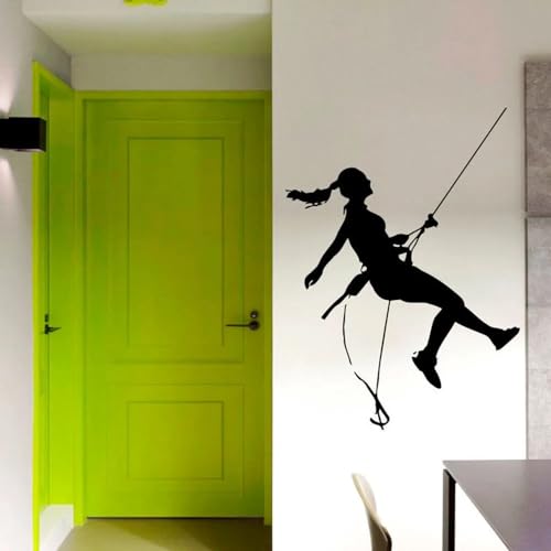 Extremsport Vinyl Wandtattoo Wohnzimmer Kletterer Klettern Aufkleber Aufkleber Home Decor Kunst Wandbild Schlafzimmer Aufkleber 57x78cm von SSSStickerS