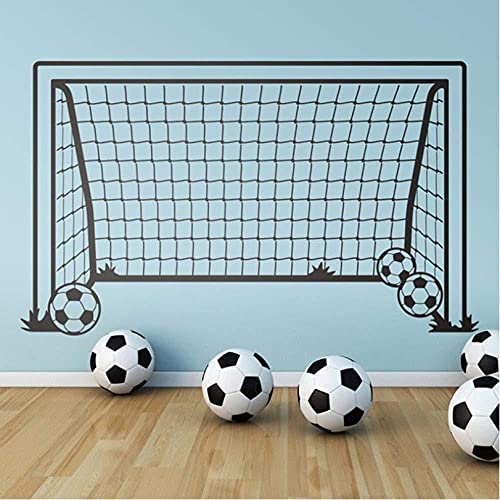 Fußballtor, Netzmuster, Jungenzimmer geschnitzt mit ablösbaren selbstklebenden Wandaufklebern 40x80cm von SSSStickerS