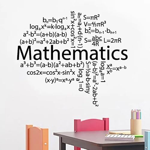 Mathe Mathe Formel Schule Klassenzimmer Wandaufkleber Vinyl Wohnkultur Teenager Zimmer Schlafzimmer Aufkleber 66x57cm Mathe Mathe Formel Schule Klassenzimmer Wandaufkleber Vinyl Wohnkultur Teenager Zimmer Schlafzimmer Aufkleber 66x57cm von SSSStickerS