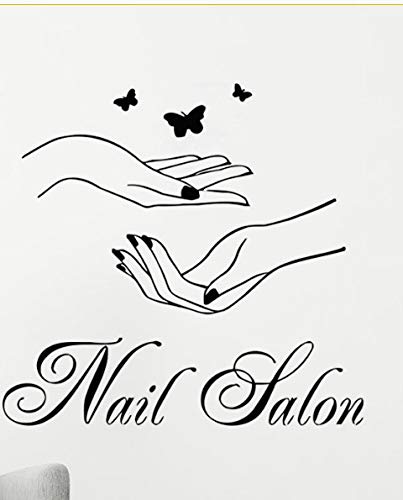 Nagelstudio Nagelstudio Fenster Glas Aufkleber 56x61cm von SSSStickerS