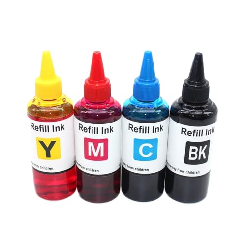 SSUMCUWR 100 ml 4pc Nachfüllfarbstoff -Tinte kompatibel mit LC404 LC424 LC406 LC426 LC401 LC421 LC462 LC472 LC456 LC436 LC432 Druckerpatronenersatz SSUMCUWR 100 ml 4pc Nachfüllfarbstoff -Tinte kompatibel mit LC404 LC424 LC406 LC426 LC401 LC421 LC462 LC472 LC456 LC436 LC432 Druckerpatronenersatz von SSUMCUWR
