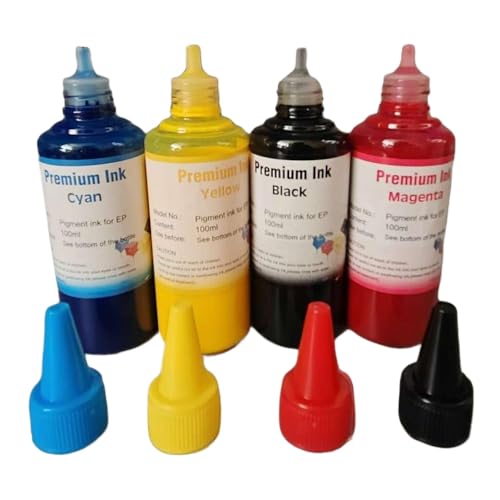 SSUMCUWR 100 ml Pigmenttinte 252XL 27XL T2711 T252 Nachfüllkartusche mit WF7715 WF7710 WF7210 WF7110 WF7610 WF7620 WF3620 3640 3640 von SSUMCUWR