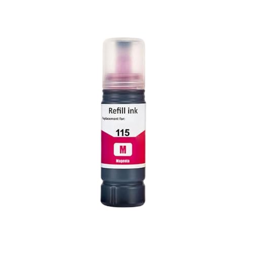 SSUMCUWR 115 T115 Wasserbasis Refillintintenflasche mit L8160 L8180 Druckern Universal Nachfülltinte Kompatibel mit Tintenstrahldrucker kompatibel(1 Bottle (Magenta)) von SSUMCUWR