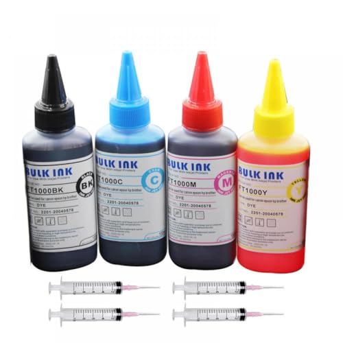 SSUMCUWR 4x100ml Tinte Nachfüllfarbfarbmittel kompatibel mit LC421 LC462 LC492 LC422 LC432 LC411 LC401-Drucker und MFC-J1010DW J1050DW J1140DW Multifunktionsdrucker Drucker SSUMCUWR 4x100ml Tinte Nachfüllfarbfarbmittel kompatibel mit LC421 LC462 LC492 LC422 LC432 LC411 LC401-Drucker und MFC-J1010DW J1050DW J1140DW Multifunktionsdrucker Drucker von SSUMCUWR