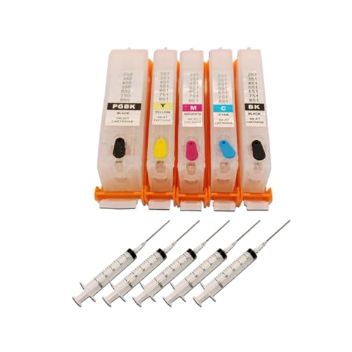 SSUMCUWR 5 Color Ink Patrone Refill PGI-150 CLI-151 kompatibel mit Druckern wie IP7210 MG5410 MX721 MX921 MG5510 IX6810 SSUMCUWR 5 Color Ink Patrone Refill PGI-150 CLI-151 kompatibel mit Druckern wie IP7210 MG5410 MX721 MX921 MG5510 IX6810 von SSUMCUWR